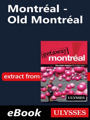 cover image of Montréal--Old Montréal